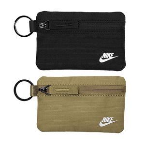 NIKE CLUB 零錢收納包 迷你包 鑰匙包 手機包 隨身包 零錢包 便攜 拉鍊式 可拆式腕帶 耐用 防撕裂 N1013421091OS黑、N1013421207OS卡其