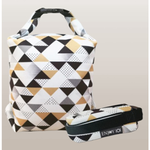 Argyle check Reusable Food Bag, WaterProof ( silicone cloth), , large