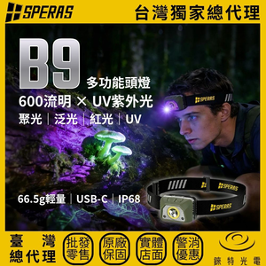 【錸特光電】SPERAS B9 多功能頭燈
