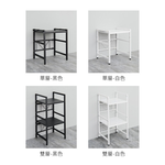 【Y HOUSE】Multi-purpose retractable storage rack/electrical rack/kitchen rack/shelf-double layer white, , large
