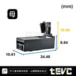 《tevc》發票 DIY 接頭 車規 車用 汽車 機車 插頭 端子 霧燈 頭燈 噴油嘴 改 插接 6.3 C154 1P, , large