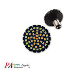 哈雷 LED方向燈 子彈型燈具專用 1157 雙芯 48晶 SMD LED 白光加黃光 雙色  方向燈燈泡, , large