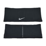 NIKE DRI-FIT SWOOSH 慢跑頭帶2.0 戶外運動 止汗髮帶 簡約 素色 反光 寬版 透氣 彈性 舒適 黑, , large