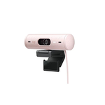【 Logitech 羅技 】Brio 500 玫瑰粉 降噪麥克風 廣角鏡頭 網路攝影機, , large