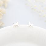 【Angel & Me】Cute Cat Kitten Meow s925 sterling silver earrings Birthday gift, , large