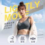 【伊柔 EVEROY】透氣無鋼圈防走光輕運動M-3XL內衣 W013-52 灰色, , large