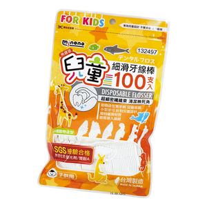 米諾諾兒童細滑牙線棒-100支入-3包