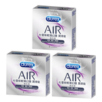 【Durex杜蕾斯】AIR輕薄幻隱潤滑裝衛生套保險套 3入x3盒, , large