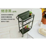 【Y HOUSE】鐵板細縫推車架 細縫層架 隙縫置物架 廚房推車 廚房置物架-黑色, , large