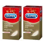Durex杜蕾斯 超薄裝衛生套保險套 12入x2盒, , large