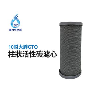 【麗水生活】10吋 大胖CTO 柱狀活性碳濾心 10英吋 大胖濾心 過濾器濾芯 全戶過濾器