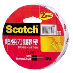 3M Scotch超強力雙面膠帶18mmX, , large