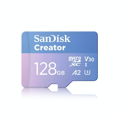 【SanDisk】 Creator 128G UHS-I U3 A2 V30 microSDXC 記憶卡