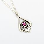 【Angel & Me】Ruby Iris s925 sterling silver necklace mother's Day, , large