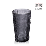 【上手家居】冰川杯 黑灰 330ml(玻璃杯/馬克杯/水杯/玻璃水杯/早餐杯), , large