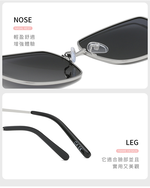Glasses, 濾藍光(非偏光)-銀框, large