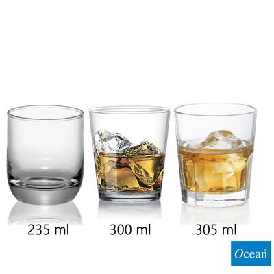 Ocean 威士忌杯 《銅板價》三款 圓底威士忌杯 水杯 玻璃杯 Nova諾凡 仙德洛克杯 金益合Drink eat
