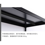【Y HOUSE】90x45x180公分兩層無洞單桿衣櫥架 無洞層架 開放式衣架-黑色, , large