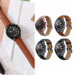 【山水之寶】三星/小米/Garmin Quick Releas快拆式錶帶 替換錶帶 復古皮紋針扣式通用錶帶20mm/22mm, , large