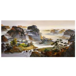 【御畫房】山青水秀 國家一級畫師手繪油畫60&times;120cm(VF-121)