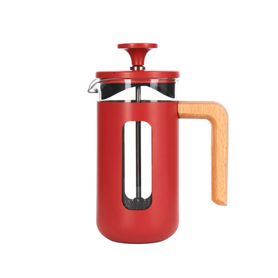 沾沾生活DipDipLife | La Cafetiere｜皮薩不鏽鋼濾壓壺｜紅色(小)350ml