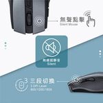 E-BOOKS M72 Six-Button Ultra-Quiet USB+Type C Dual-Interface Wireless Mouse 800-1600DPI Adjustable Silent Design 10-meter Chase, , large