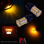 【PA LED】美規 3157 3156 55晶 5630 2835 SMD LED 橘光 黃光 方向燈 角燈 小燈, , large