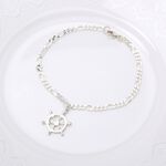 【Angel & Me】Ship Wheel s925 sterling silver bracelet Birthday Christmas gift, , large