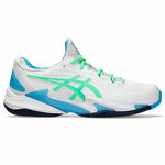 Asics Court Ff 3 男 網球鞋 抗扭 緩衝 側滑穩定 襪套式 白 綠藍 [1041A370-103], , large