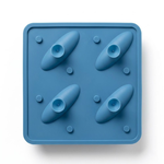 3D立體鯊魚冰塊模具 帶蓋矽膠製冰盒 動物造型冰格 創意DIY製冰模, , large
