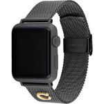 COACH Apple Watch 錶帶 38/40/41mm 適用 C字米蘭錶帶 - 黑色(不含手錶), , large