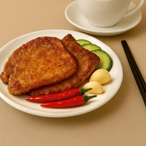 sliced pork loin (Traditional food)