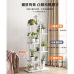 【AOTTO】簡約風鐵藝多層展示花架-原木色(FT-051T), , large