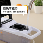 【上手家居】多功能切菜刨絲器 黑白色(切菜器/切片器/刨絲/切菜神器/切片), , large