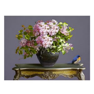 【御畫房】丁香花 國家一級畫師手繪油畫60&times;80cm(VF-152)