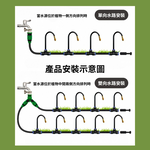 萬向灌溉噴頭組【20米套組/雙路接頭】, , large