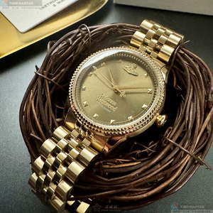[星晴錶業]Vivienne Westwood手錶,32mm,VW30317金色錶面金色錶殼金色精鋼錶帶款