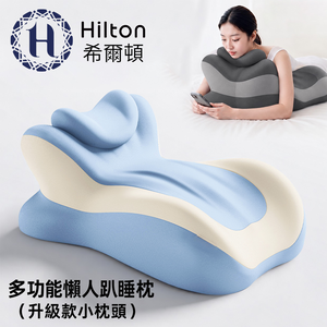 【Hilton 希爾頓】多功能懶人趴睡枕(升級款)/2色可選(B0184-X) 10/21-12/31 滿千送【AOC】超聲波智能電動牙刷1個