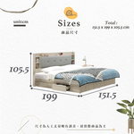 【Hampton 漢汀堡】法恩絲5尺二抽床組, , large