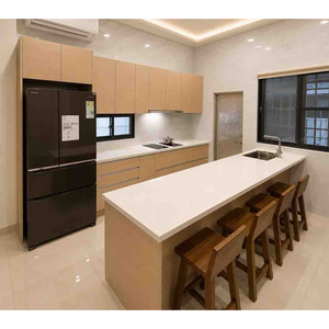 【KW廚房世界】系統廚具 廚房設計 客製化 廚櫃 工廠直營 一字型流理台 電器櫃 中島 搭櫻花牌電陶爐 排油煙機