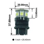 【PA LED】美規 3157 雙芯 13晶 SMD LED 39晶體 煞車燈 方向燈 倒車燈 日行燈 小尺寸 多色可選, , large