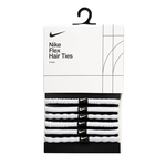 NIKE FLEX 髮圈 6PK 六入裝 運動髮飾 簡約 時尚 多色 伸縮力強 彈性 耐用 舒適 低異物感 N1009194189OS白、N1009194202OS米咖, , large