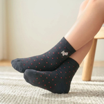 [凱美棉業] 10雙組 隨機出色 MIT台灣製 點點刺繡純棉童襪 13-16cm, , large