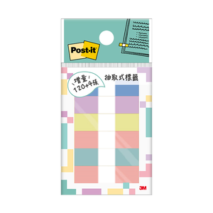 3MPost-it利貼抽取式標籤PASTEL 6色