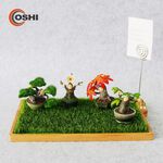 【OSHI歐士】綠化紓壓 青草置物擺飾盤-竹木(附留言夾) 公仔展示盤飾品收納婚禮小物 歐士輕草地置物盤, , large