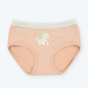 【minihope美好的親子生活】女童三角褲(白竹炭)-暴龍