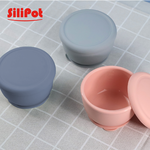 [Korean SiliPot] Platinum Silicone Suction Bowl, Non-Slip Dinner Bowl (Non-Slip Suction Bowl, Can Be Sterilized with Hot Water, Drop-Proof), , large