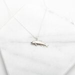 【Angel & Me】Cute Salmon s925 sterling silver necklace graduation gift, , large
