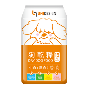 UNIDESIGN 狗乾糧-牛肉+雞肉口味