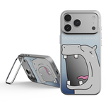 【HIPPORIZZ】iPhone 17 Pro Max Mirra鏡⾯磁吸⽀架殼 哈欠, , large